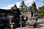 Candi Panataran - Main Temple. Stairway of the upper terrace.
